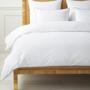 Serena & Lily Beach Club Percale Duvet Cover + Pillowcase, Bnwt
